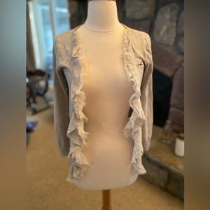 Hollister California cardigan with ruffles